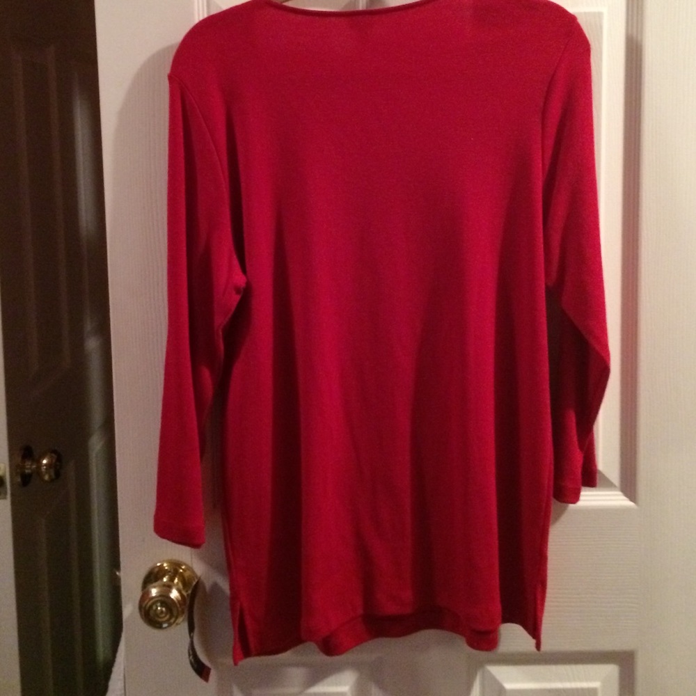 *NWT* Rafaella Red Top - Picture 3 of 4